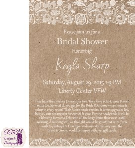 Kayla Sharp Bridal Shower Invitations 1