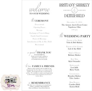 shirkey-held-wedding-programs